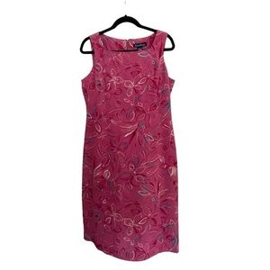 Evan Picone Pink Silk Dress Size 8